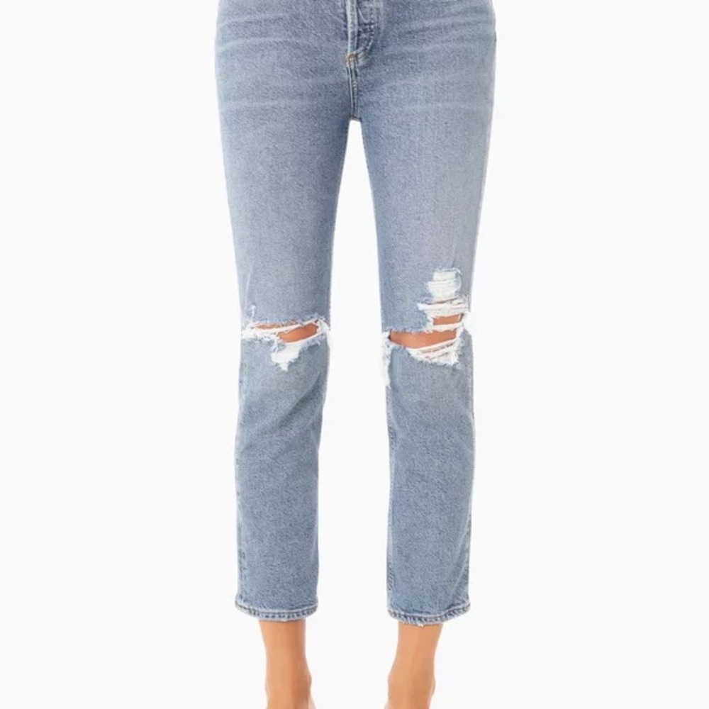 AGolde Riley Straight leg crop jeans-NWT size 25